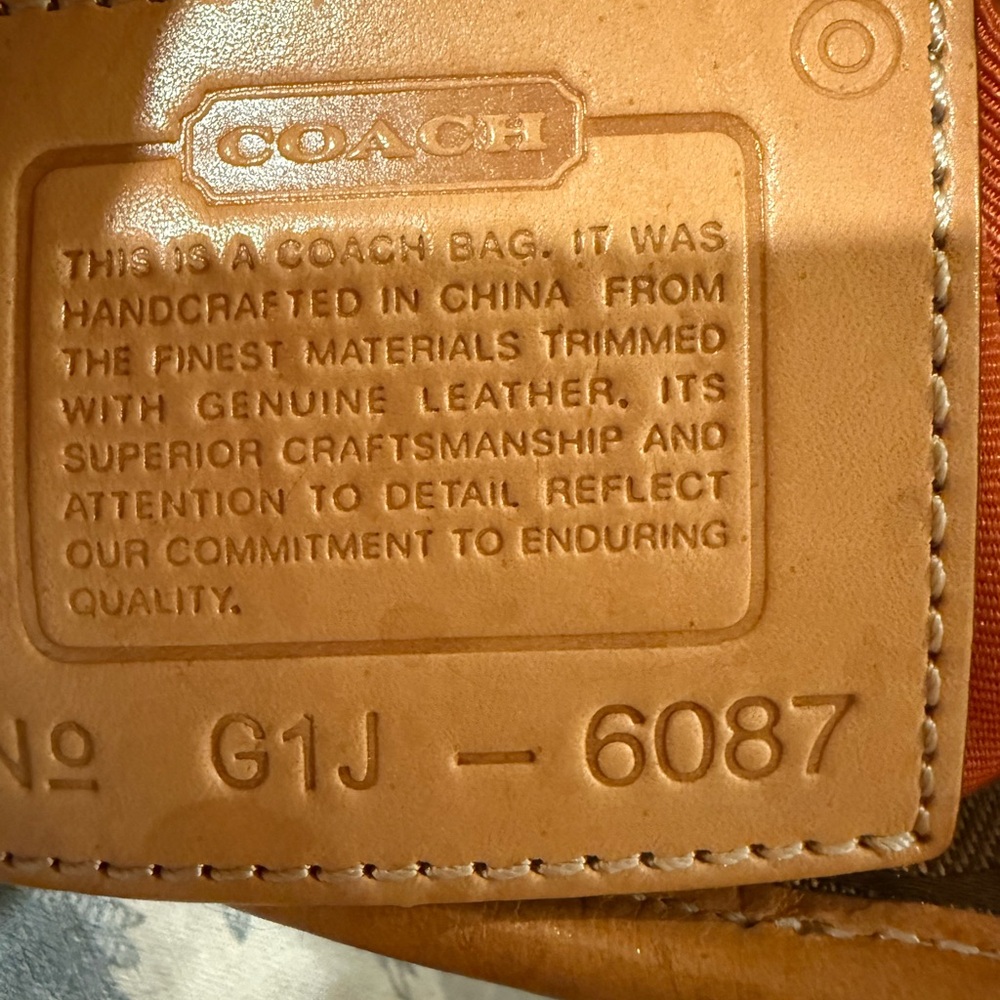 Coach Signature Brown and Tan Tote - Picture 4 of 4